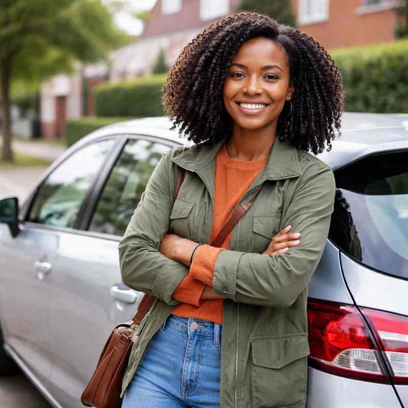 female motorist looking for cheap online car insurance