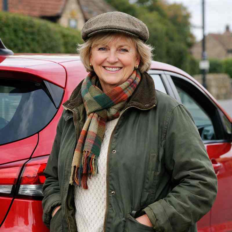 female driver comparing insurance options after a claim