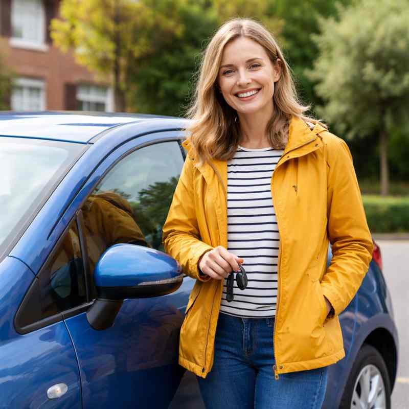 female motorist looking for cheap online van insurance