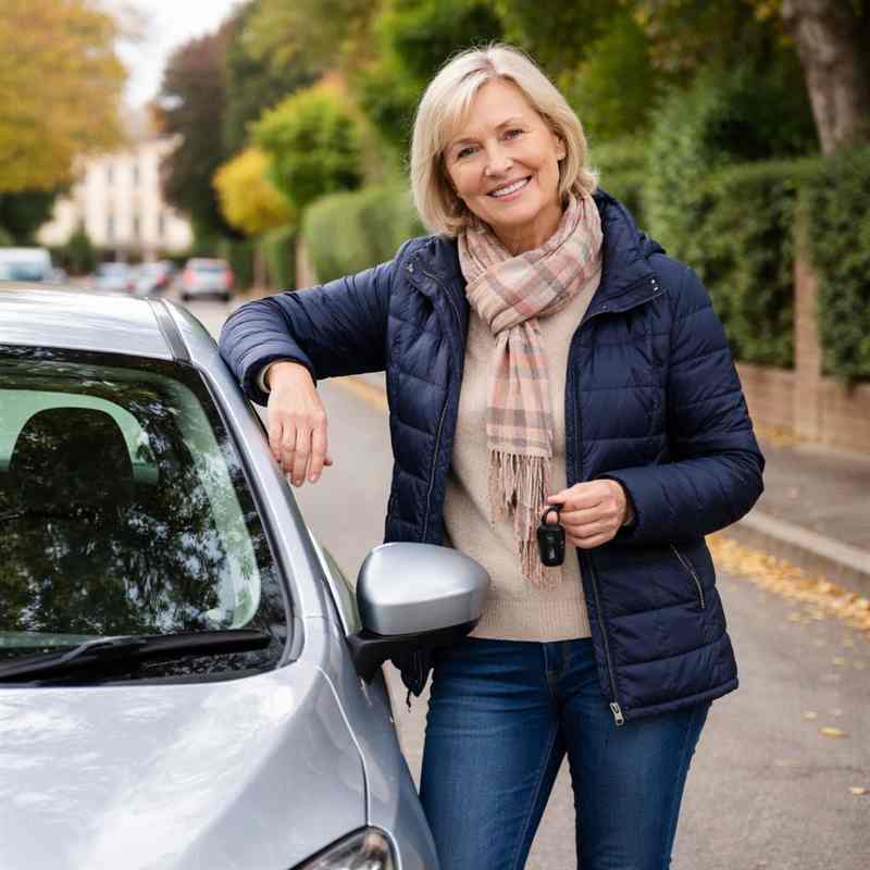 female driver reviewing multiple insurance quotes online