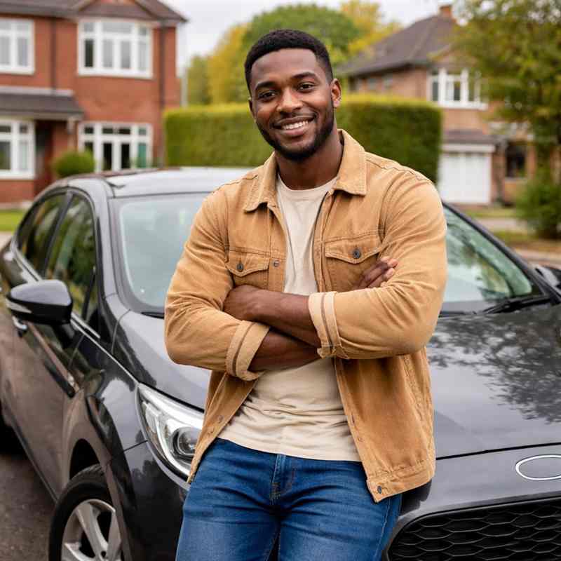 female first time driver comparing car insurance policies on laptop
