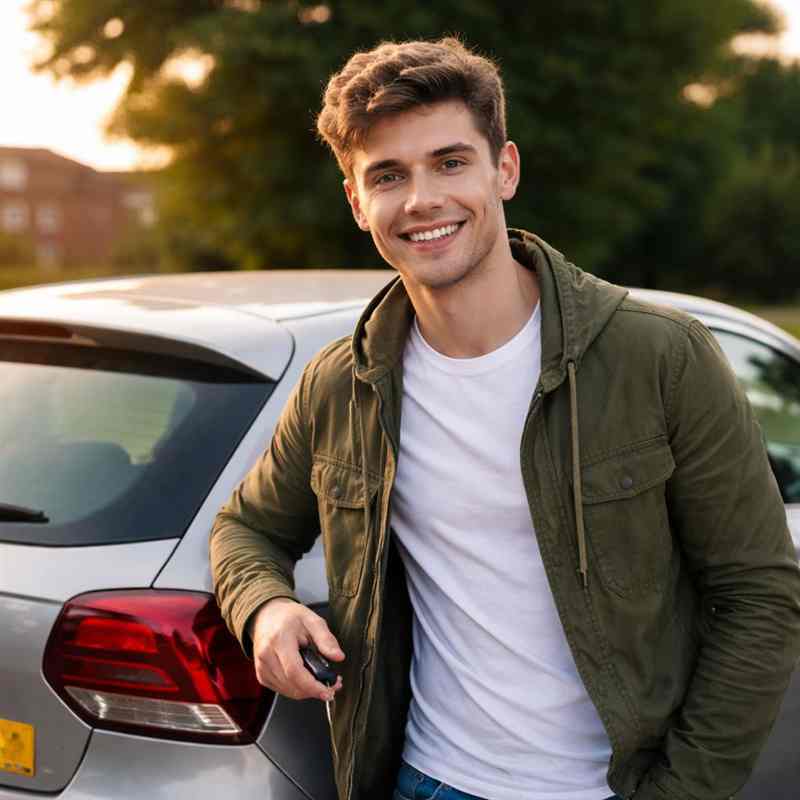 male driver comparing car insurance options