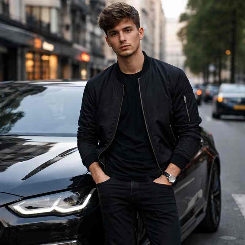 male driver comparing car insurance websites