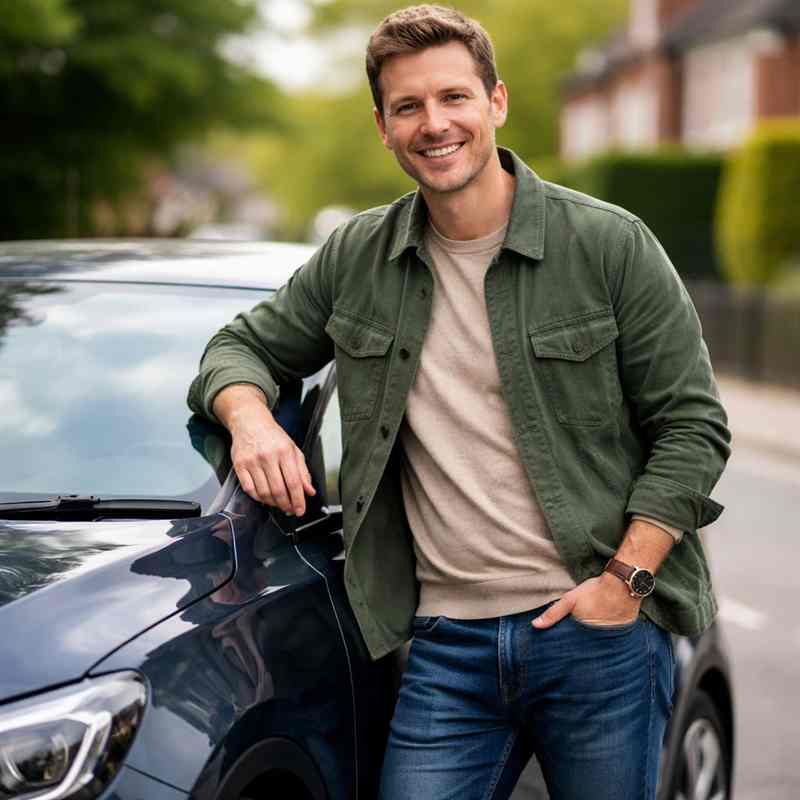 male young driver reacting to high car insurance quote